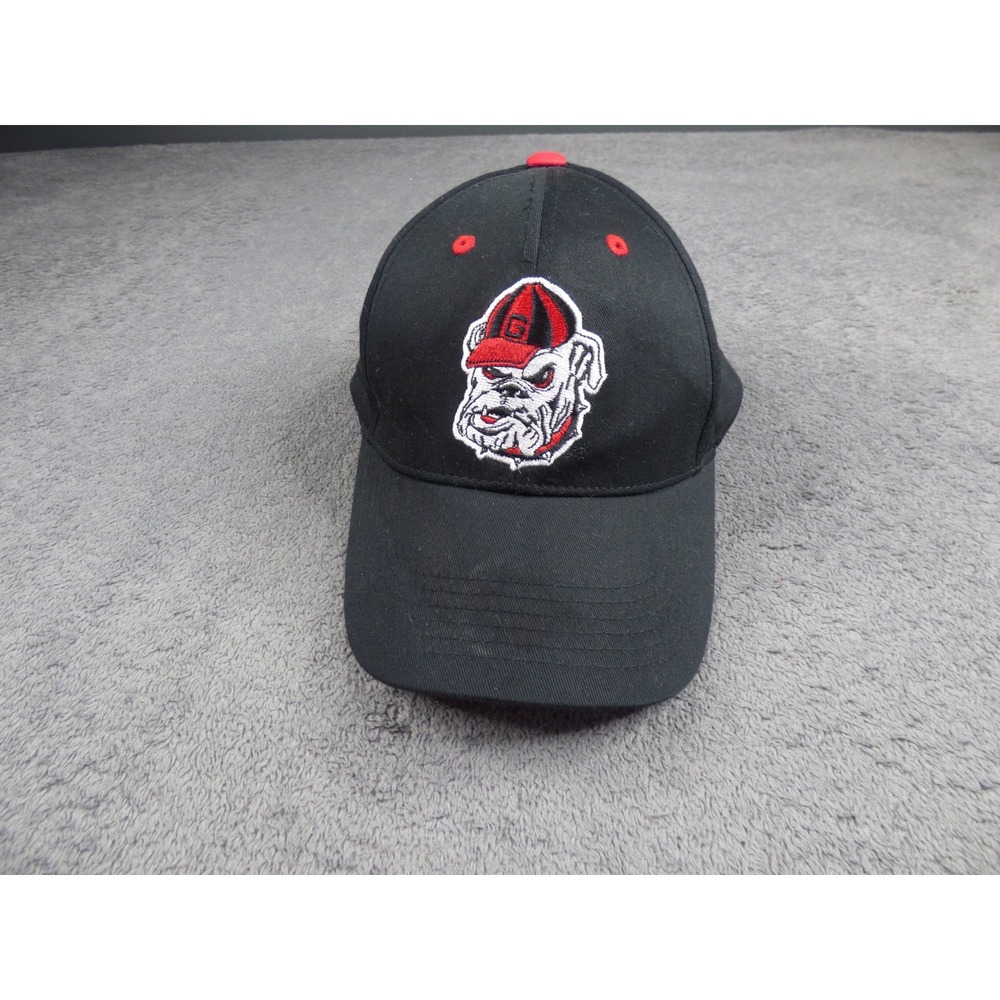 Georgia Bulldogs Hat Captivating Headgear Black Red Uga Mascot Baseball Cap Mens